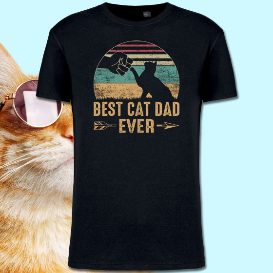 T-SHIRT BEST CAT DAD